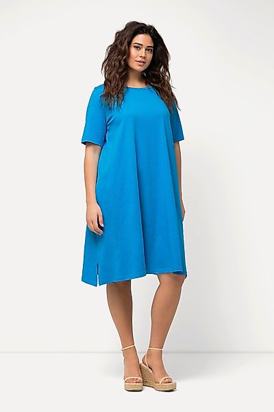 Ulla Popken Jerseykleid Jerseykleid A-Linie Rundhals günstig online kaufen