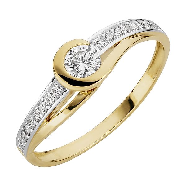 Orolino Fingerring 333/- Gelbgold glanz synth. günstig online kaufen