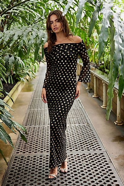 Next Maxikleid Trägerloses Maxikleid aus Netzstoff günstig online kaufen
