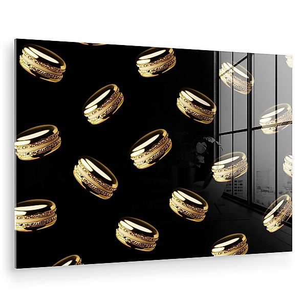 MuchoWow Acrylglasbild Makronen - Muster - günstig online kaufen