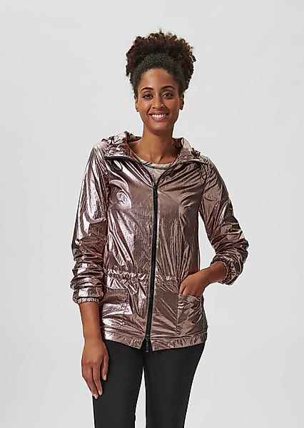 MADELEINE Outdoorjacke Kapuzenjacke im Metallic-Look günstig online kaufen