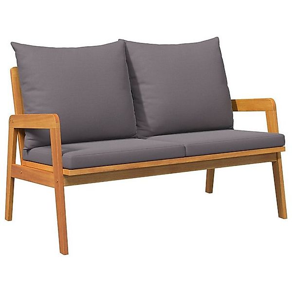 vidaXL Loungesofa Gartenbank mit Kissen 115x65x71 cm Massivholz, 1 Teile günstig online kaufen