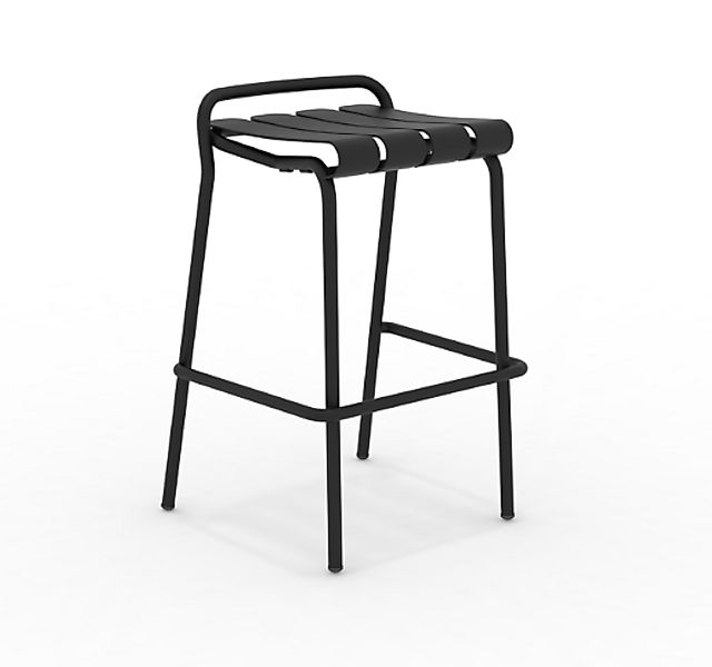 Verdea Outdoor Barhocker stapelbar schwarz günstig online kaufen
