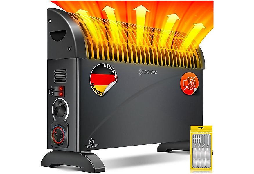 KESSER Konvektor, 2000 W, Konvektor 2000 Watt Heizgerät 24h Timer stufenlos günstig online kaufen