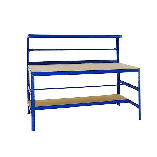 PROREGAL Packtisch Tiger HxBxT 150 x 180 x 75 cm Tragkraft 300 kg Blau günstig online kaufen