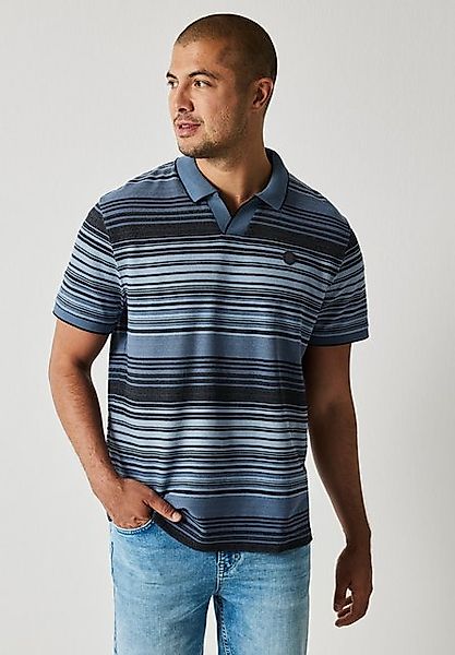 STREET ONE MEN Poloshirt aus Baumwolle mit Stretchante günstig online kaufen