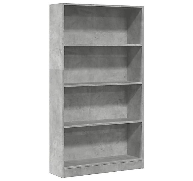 vidaXL Bücherregal Bücherregal Betongrau 80x24x143 cm Holzwerkstoff, 1-tlg. günstig online kaufen