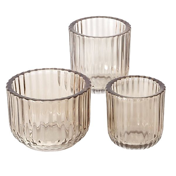 BOLTZE GRUPPE GmbH Kerzenhalter Kerzenhalter aus Glas in drei Größen SIKEL günstig online kaufen
