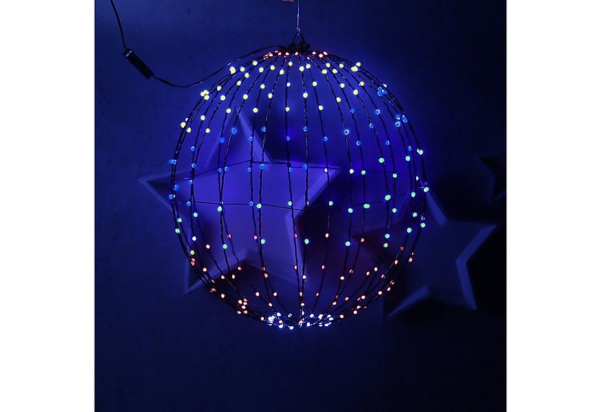 MARELIDA LED Kugelleuchte Drahtkugel Leuchtkugel 50cm Farbwechsel bunte Lic günstig online kaufen
