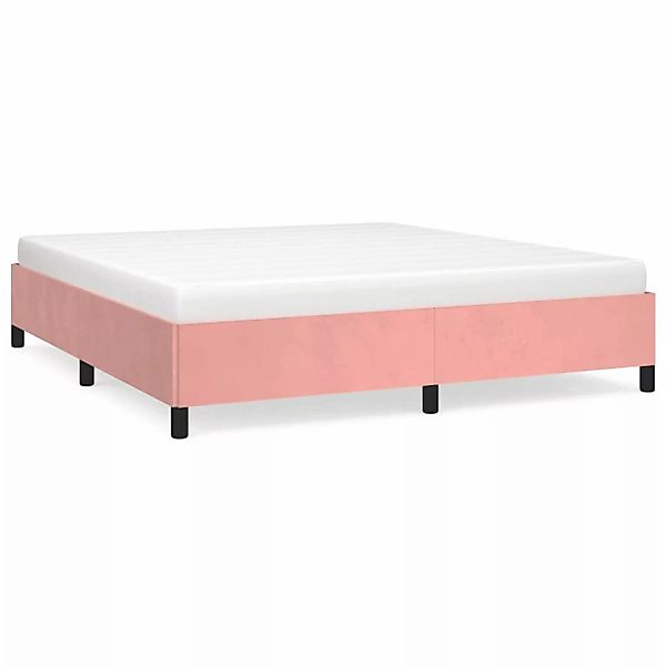 vidaXL Bettgestell Rosa 160x200 cm Samt Modell 21397840 günstig online kaufen