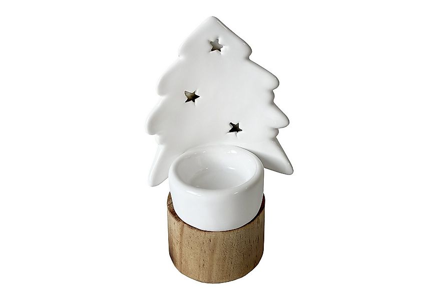 HTI-Living Teelichthalter Teelichthalter Weihnachtsbaum Porzellan (Stück, 1 günstig online kaufen