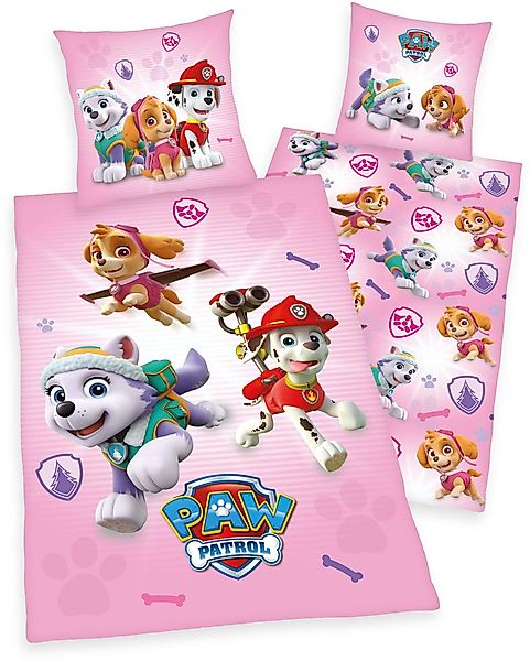 PAW PATROL Kinderbettwäsche Paw Patrol, Renforcé, günstig online kaufen