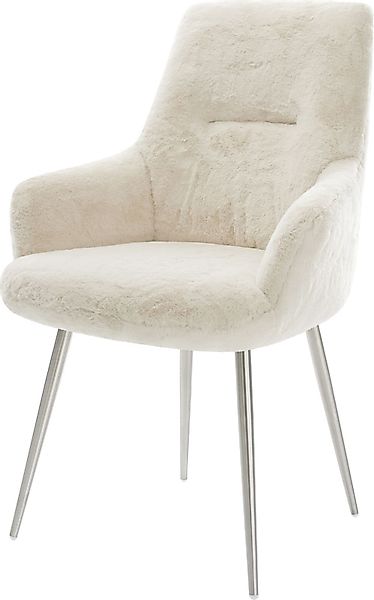 DELIFE Polsterstuhl Zelia-Flex, mit Armlehnen 4-Fuß günstig online kaufen