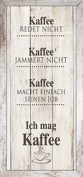 Bönninghoff Bild mit Rahmen Kaffee, (1 St) günstig online kaufen