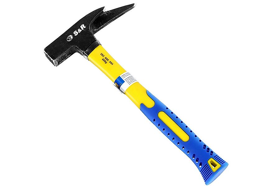 S&R Latthammer 600 g mit Fiberglasstiel, magnetischer Nagelhalter (1-St), r günstig online kaufen