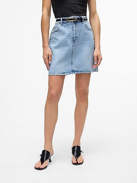 Vero Moda Sommerrock Rock Mini Denim Jeansrock Hoher Bund VMTESSA HR SHORT günstig online kaufen
