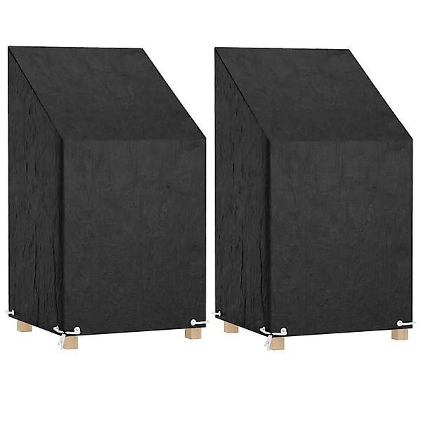 vidaXL Abdeckungen für Gartenstühle 2 Stk 8 Ösen 65x65x80/120 cm 3155386 günstig online kaufen