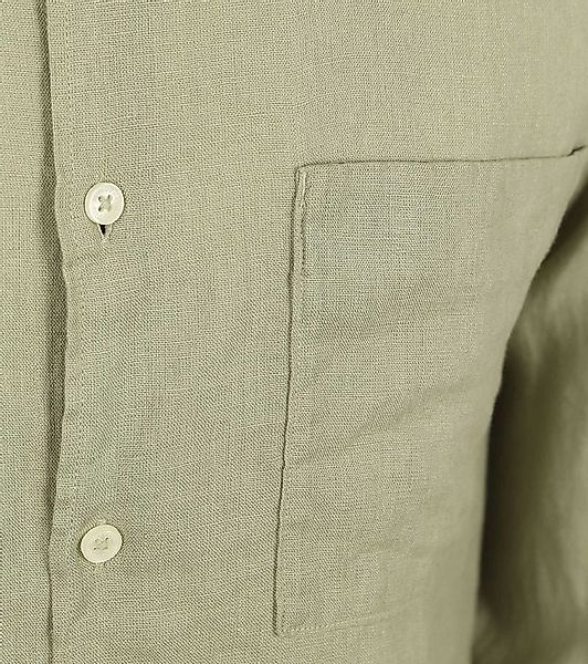 Marc O'Polo Hemd Leinen Grün - Größe XXL günstig online kaufen