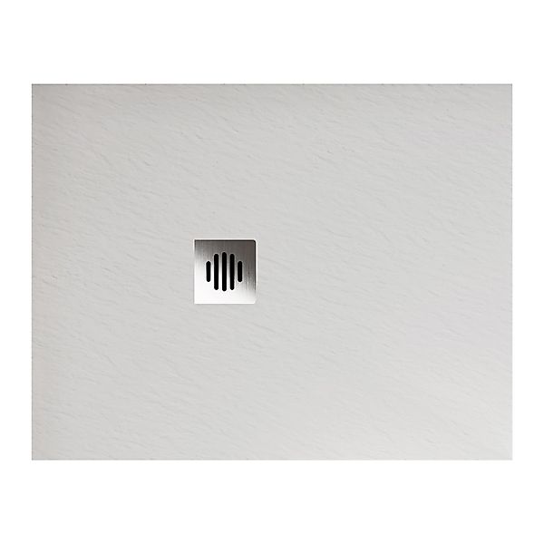 AICA 80 x 140cm Rechteck Duschtasse Weiß Schiefereffekt Duschwanne Für Dusc günstig online kaufen