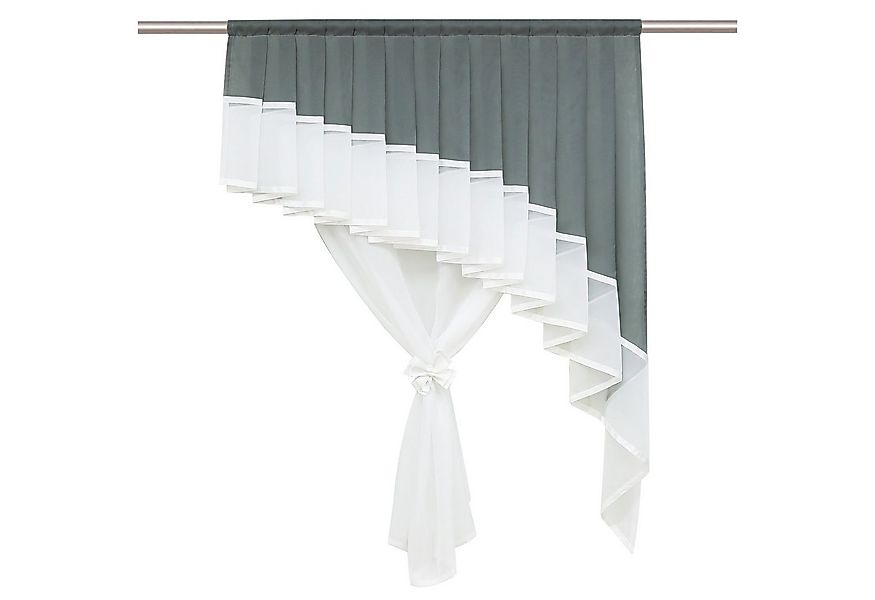 Joyswahl Raffrollo Stephanie, mit Stangendurchzug, schöne Fertig Voile Gard günstig online kaufen