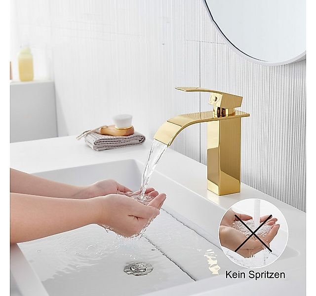 Faizee Home Badarmatur Wasserfall Waschtischarmatur Badarmatur Wasserhahn E günstig online kaufen