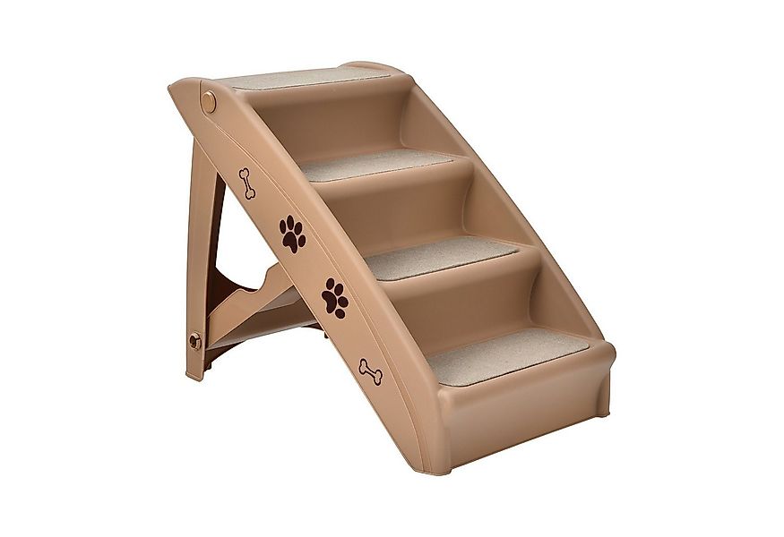 COSTWAY Haustiertreppe, 4-stufige Hundetreppe, Hunderampe, faltbar günstig online kaufen