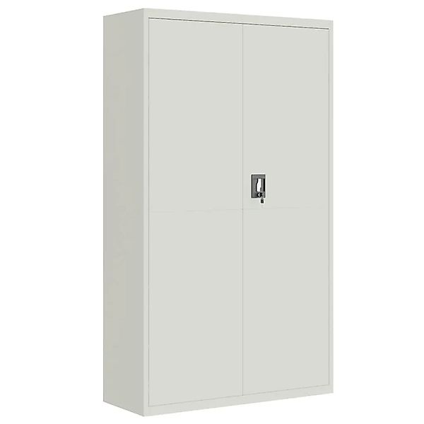 vidaXL Aktenschrank Hellgrau 105x40x180 cm Stahl günstig online kaufen