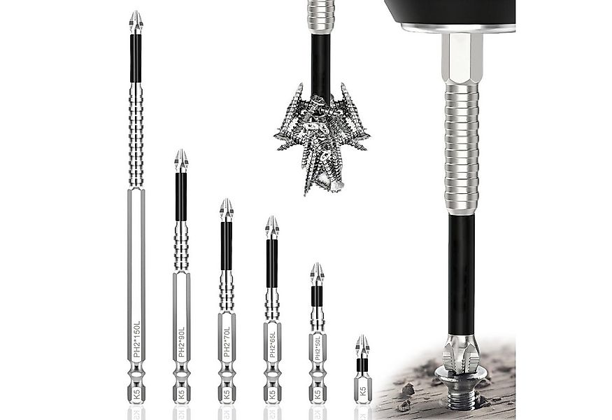 Bundviel Bit-Set Kreuzschlitz-Bit PH2 S2 Bit 25-150mm K5 Magnetisch Anti-Ru günstig online kaufen