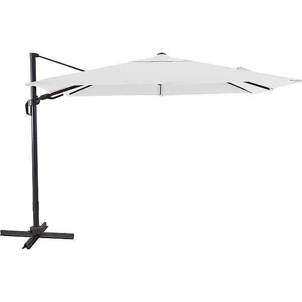 Ampelschirm Aros Rechteckig 2,3 m x 3,1 m Cremeweiß günstig online kaufen