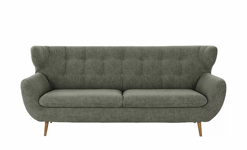 finya Sofa  3-sitzig  aus Chenille Sortland  ¦ grün ¦ Maße (cm): B: 225 H: günstig online kaufen