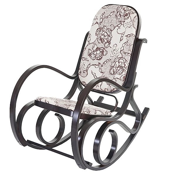 MCW Schaukelstuhl Gallarate, Retro-Design, Stabiles Gestell, Weiche Polster günstig online kaufen