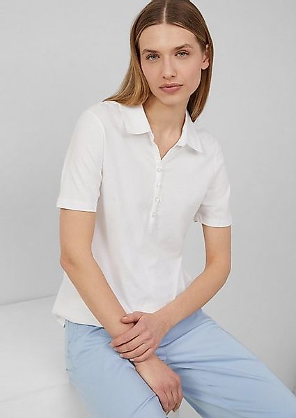 s.Oliver Kurzarmshirt Jersey-Polo mit Knopfleiste günstig online kaufen
