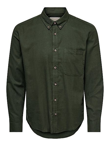 ONLY & SONS Langarmhemd ONSJUPITER REG FIT LS SHIRT NOOS mit Button Down Kr günstig online kaufen