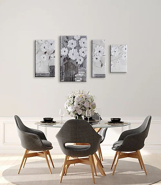 Bönninghoff Ölgemälde, Blumen-Blumenbilder-Pflanzen-Kunst-Gemälde, (1 St.), günstig online kaufen