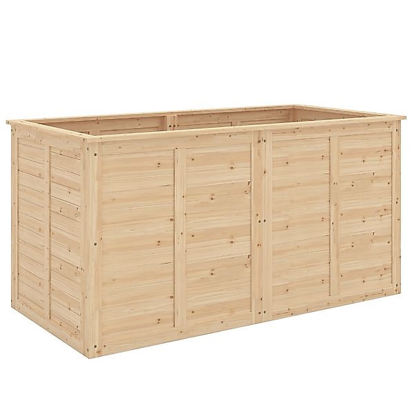 Outsunny Hochbeet Holz 152 x 77 x 77 cm Erhöhtes Tief Kräuterbeet mit Offen günstig online kaufen