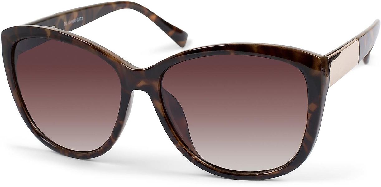 styleBREAKER Sonnenbrille Oversize Sonnenbrille Metall Detail günstig online kaufen