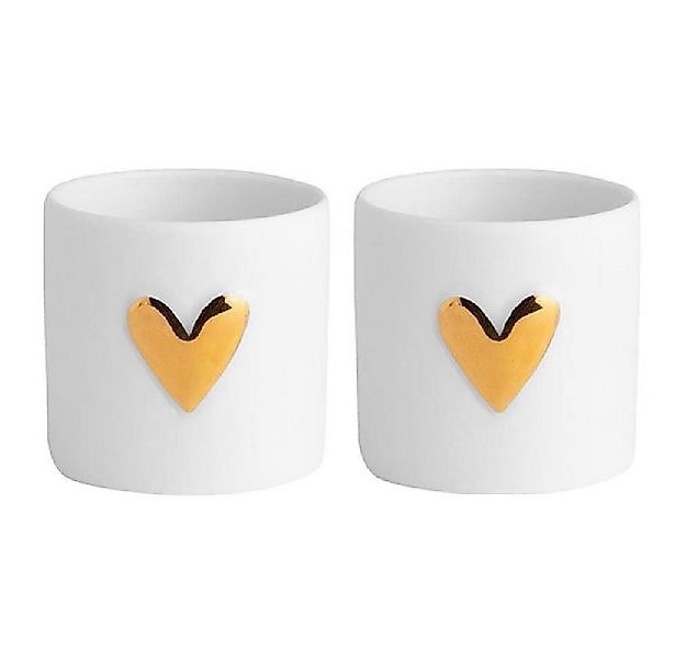 Räder Kerzenhalter Design Teelichthalter Wolke Sieben Herz Gold (2-teilig) günstig online kaufen