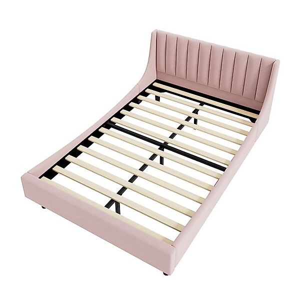 Gotagee Polsterbett Einzelbett Kinderbett Jugendbett Flachbett Samt Minimal günstig online kaufen