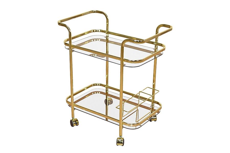 moebel-direkt-online Servierwagen mit Rollen, zwei Ablageebenen günstig online kaufen