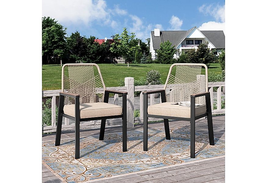 PHI VILLA Gartenstuhl (Gartensessel Balkonstuhl Outdoor Sessel Chair), Gart günstig online kaufen