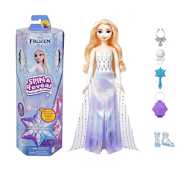 Mattel® Anziehpuppe Puppe Disney Frozen Spin & Reveal Elsa günstig online kaufen