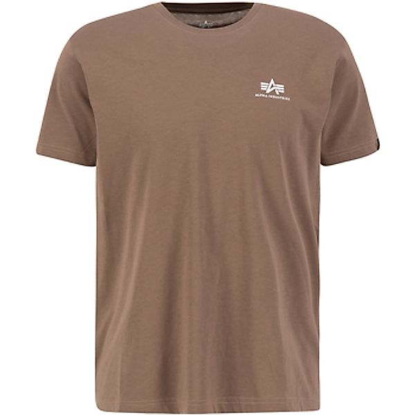 Alpha  T-Shirt Basic T Small Logo - taupe günstig online kaufen