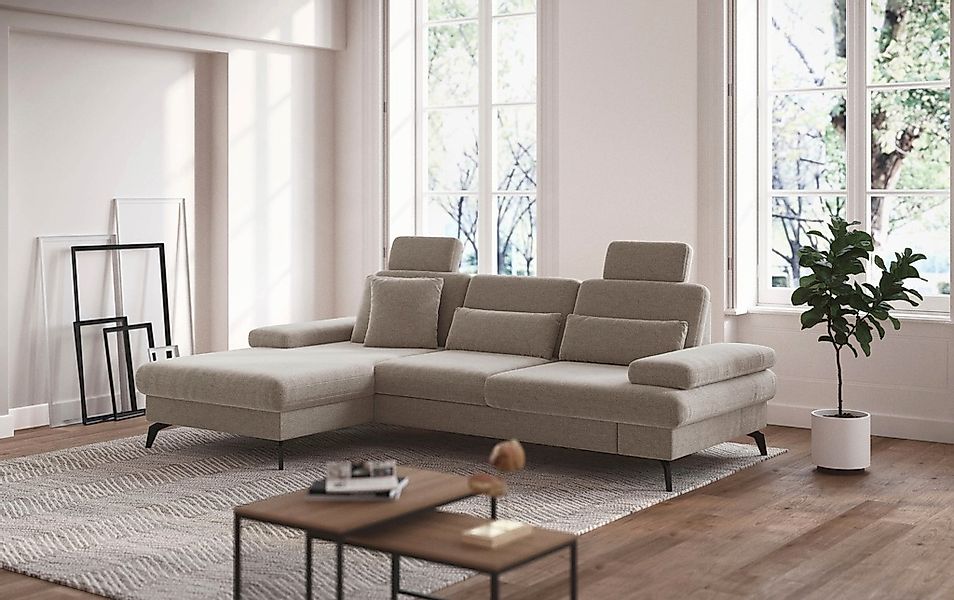 sit&more Ecksofa "Morris L-Form, inkl. Sitztiefenverstellung", wahlweise mi günstig online kaufen