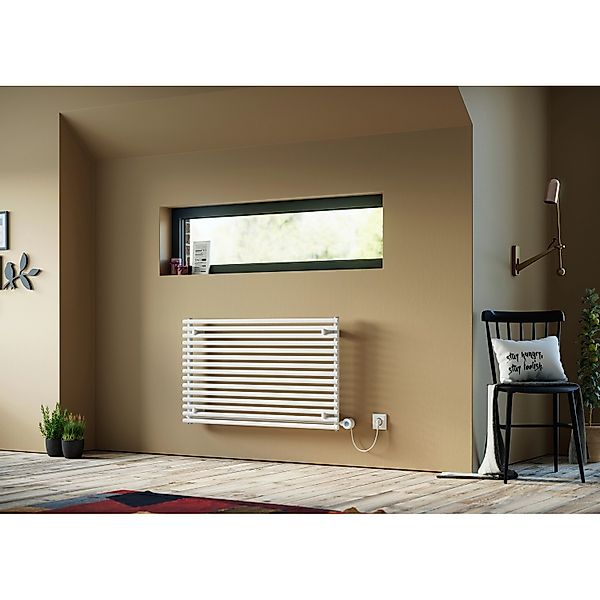 Ximax Elektrischer Raumheizkörper Gamba Horizontal 590 mm x 900 mm Weiß 600 günstig online kaufen