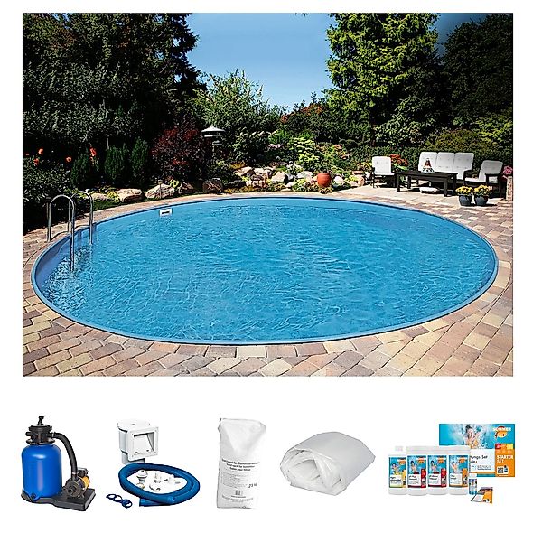 Clear Pool Rundpool "PREMIUM IBIZA", (Set, 6 tlg.), inkl. umfangreichem Zub günstig online kaufen