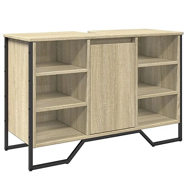 vidaXL Waschbeckenunterschrank Sonoma-Eiche 91x35x60 cm Holzwerkstoff 84866 günstig online kaufen