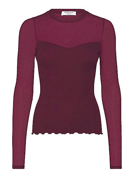 rosemunde Langarmshirt Bernadine shirt Spitzeneinsatz an Brust und Ärmeln, günstig online kaufen