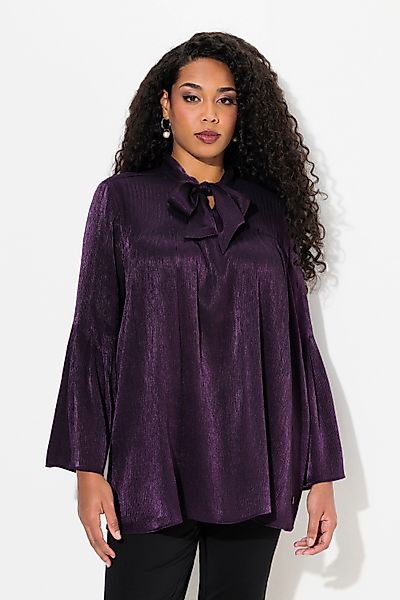 Ulla Popken Druckbluse Schluppenbluse A-Linie V-Ausschnitt günstig online kaufen