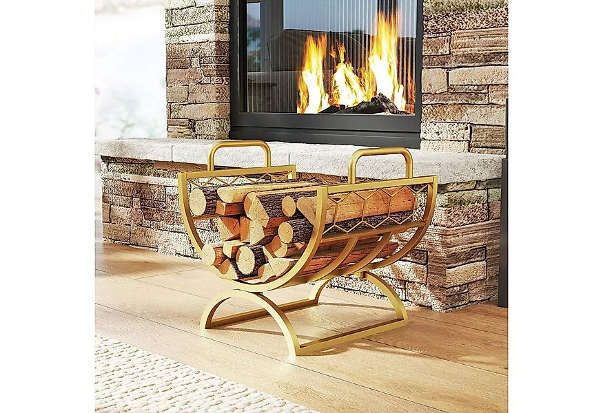 BlingBin Kaminholzregal Brennholzregal mit Griffe, erhöhter Kaminholzstände günstig online kaufen