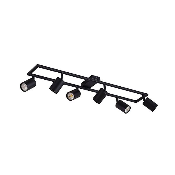 Lindby Strahler Bravius 10041625 Modern in Schwarz aus Metall 6-flammig GU1 günstig online kaufen